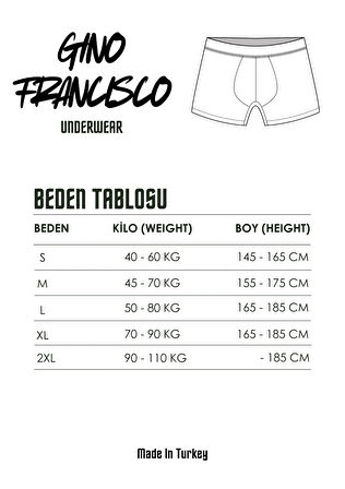 GRİ Premium Kutulu 3'lü Erkek Boxer