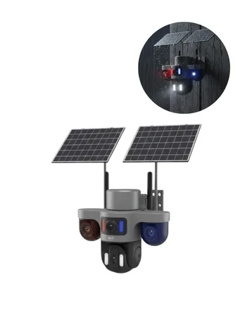 Güneş Enerjili Arıcı Kamerası 4G SIM Kartlı 9MP 3 Lens Yayla Güvenlik Kamerası 2 Yıl Garantili