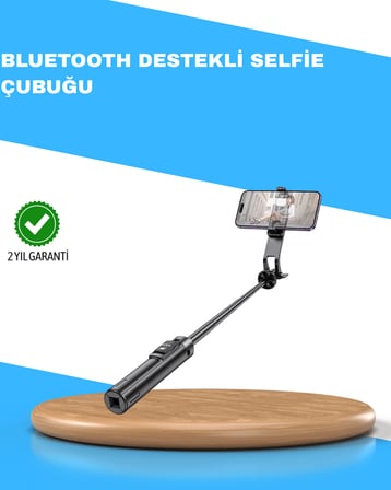 Uzaktan Kumandalı Bluetooth Selfie Çubuğu– 130 cm Ayarlanabilir -