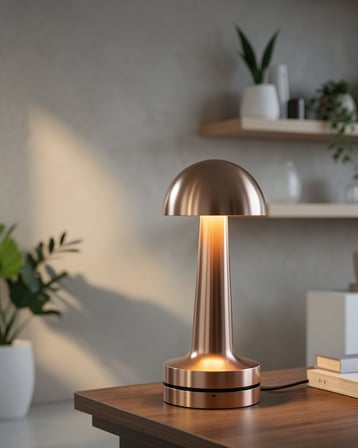 Dokunmatik LED Gece Lambası Mantar Formu