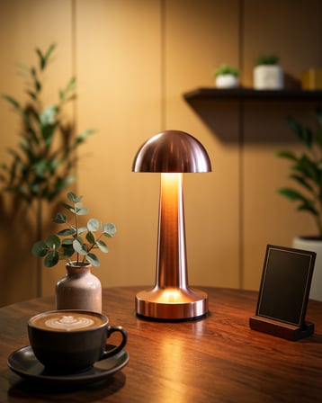 LED Mantar Masa Lambası 3 Kademe Dokunmatik USB
