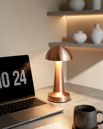 Mantar Masa Lambası LED Dokunmatik 3 Seviyeli