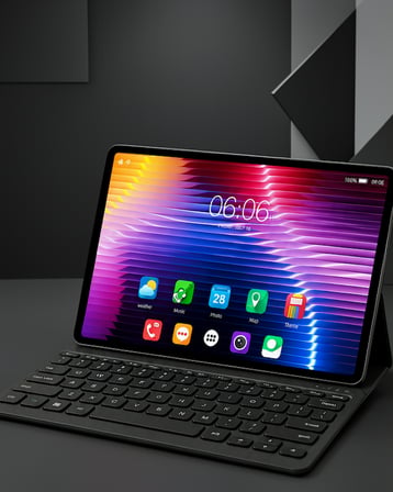 Android Tablet Seti Klavye Stylus Kılıf Ekran Koruyucu