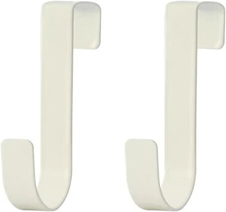 Microcase Çok Amaçlı Mutfak Dolabı Kapı Duşakabin vb Alanlar için Metal Askılık Kanca 2 adet-SİYAH  AL4987