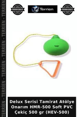 Delux Serisi Tamirat Atölye Onarım HMR-500 Soft PVC Çekiç 500 gr (HEV-500)