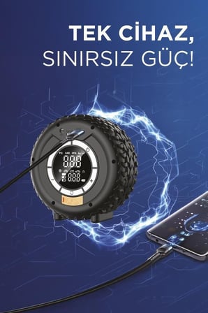Takviye Seti Bagaj Gereci Acil Durum APS-03 Taşınabilir Araç Akü Takviyeli Powerbank