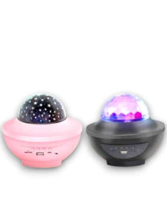 X Y 918 LED Projeksiyon - Taşınabilir Bluetooth Hoparlör, Yüksek Ses Gücü