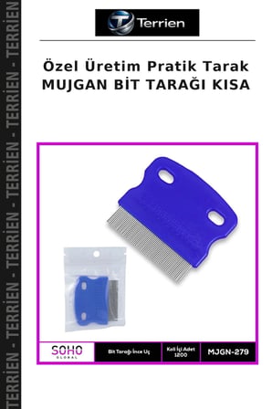 Özel Üretim Pratik Tarak MUJGAN BİT TARAĞI KISA