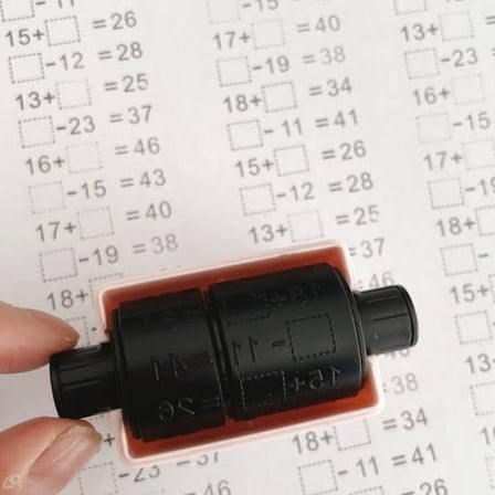 Beceri Geliştirici Matematik Aracı Çocuk Gereci Toplama Çıkarma İşlemi Alıştırma Test Kaşesi