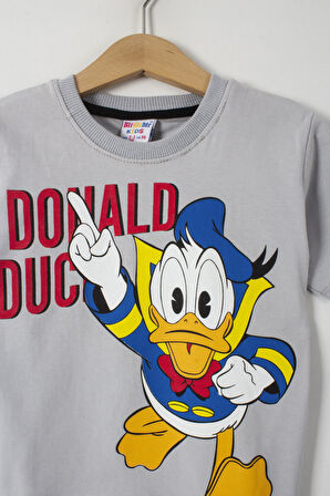 Donald Duck Baskılı Erkek Çocuk Şortlu Alt Üst Takım