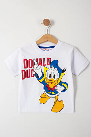 Donald Duck Baskılı Erkek Çocuk Şortlu Alt Üst Takım