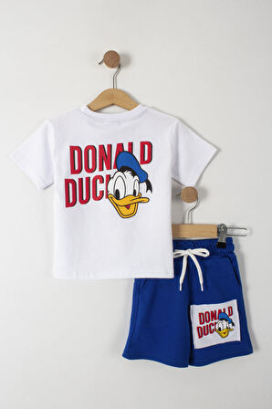 Donald Duck Baskılı Erkek Çocuk Şortlu Alt Üst Takım