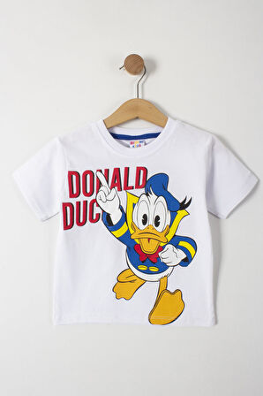 Donald Duck Baskılı Erkek Çocuk Şortlu Alt Üst Takım