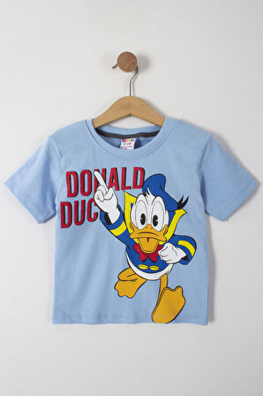 Donald Duck Baskılı Erkek Çocuk Şortlu Alt Üst Takım