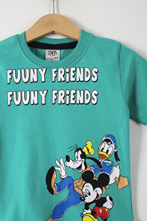 Funny Friends Baskılı Erkek Çocuk Alt Üst Takım