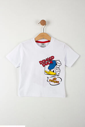Donald Duck Baskılı Erkek Çocuk Alt Üst Takım