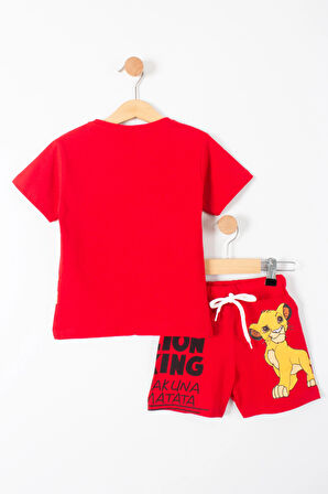 Lion King Baskılı Erkek Çocuk Şortlu Takım