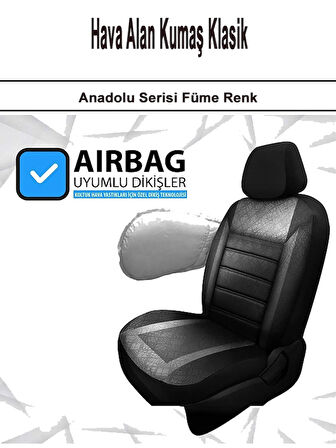 Hyundaı Accent Blue Uyumlu Anadolu Serisi Oto Koltuk Kılıfı Füme