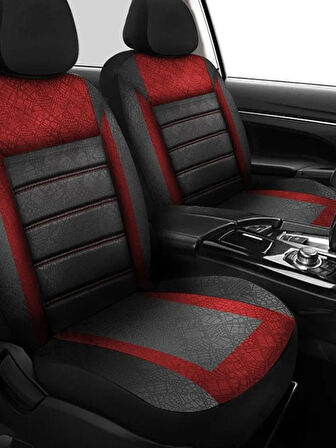 Volkswagen Golf 6 Uyumlu Anadolu Serisi Oto Koltuk Kılıfı Kırmızı