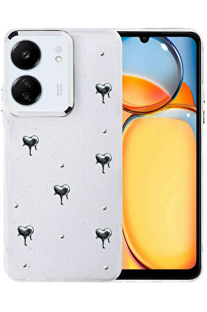 Xiaomi Redmi 13C Kılıf Desenli Silikon Kapak Azn-Fiyonk