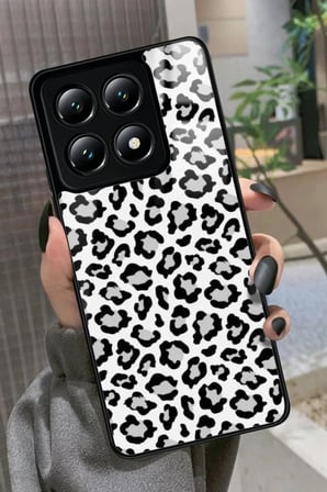 Xiaomi Mi 14T Pro Uyumlu Leopar Tasarımlı Parlak Silikon Kılıf