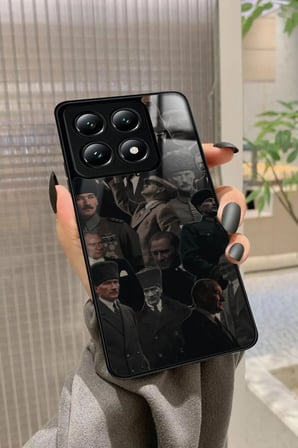 Xiaomi Mi 14T Pro Uyumlu Atatürk Poster Tasarımlı Parlak Silikon Kılıf
