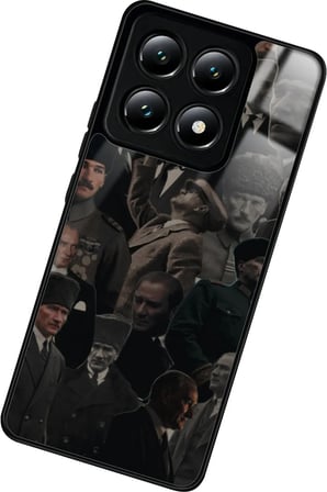 Xiaomi Mi 14T Pro Uyumlu Atatürk Poster Tasarımlı Parlak Silikon Kılıf