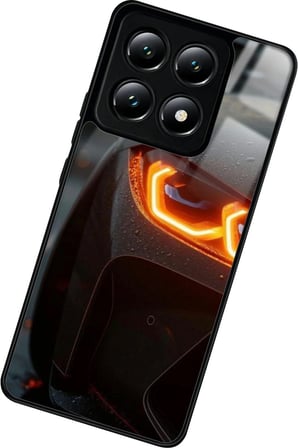 Xiaomi Mi 14T Pro Uyumlu Araba Tasarımlı Parlak Silikon Kılıf