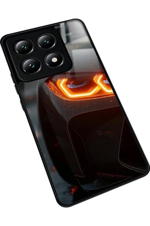 Xiaomi Mi 14T Pro Uyumlu Araba Tasarımlı Parlak Silikon Kılıf