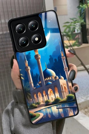 Xiaomi Mi 14T Pro Uyumlu Cami Tasarımlı Parlak Silikon Kılıf