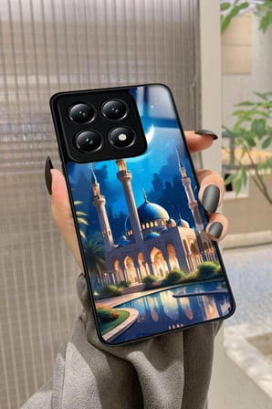 Xiaomi Mi 14T Pro Uyumlu Cami Tasarımlı Parlak Silikon Kılıf