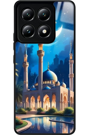 Xiaomi Mi 14T Pro Uyumlu Cami Tasarımlı Parlak Silikon Kılıf