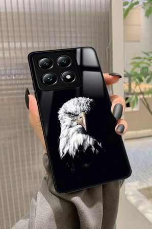 Xiaomi Mi 14T Pro Uyumlu Kartal Tasarımlı Parlak Silikon Kılıf