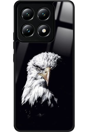 Xiaomi Mi 14T Pro Uyumlu Kartal Tasarımlı Parlak Silikon Kılıf
