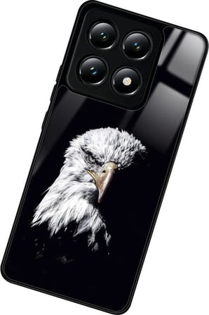 Xiaomi Mi 14T Pro Uyumlu Kartal Tasarımlı Parlak Silikon Kılıf