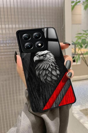Xiaomi Mi 14T Pro Uyumlu Kartal Tasarımlı Parlak Silikon Kılıf