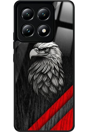 Xiaomi Mi 14T Pro Uyumlu Kartal Tasarımlı Parlak Silikon Kılıf