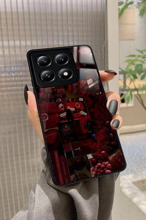 Xiaomi Mi 14T Uyumlu Bordo Poster Tasarımlı Parlak Silikon Kılıf
