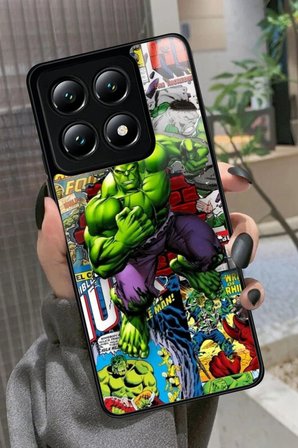 Xiaomi Mi 14T Uyumlu Hulk Tasarımlı Parlak Silikon Kılıf