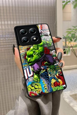 Xiaomi Mi 14T Uyumlu Hulk Tasarımlı Parlak Silikon Kılıf