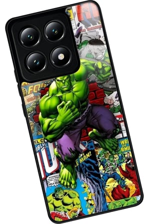 Xiaomi Mi 14T Uyumlu Hulk Tasarımlı Parlak Silikon Kılıf
