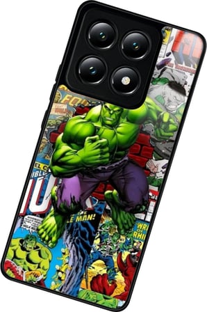 Xiaomi Mi 14T Uyumlu Hulk Tasarımlı Parlak Silikon Kılıf