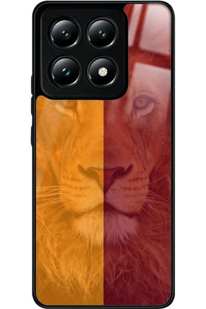 Xiaomi Mi 14T Uyumlu Aslan Tasarımlı Parlak Silikon Kılıf