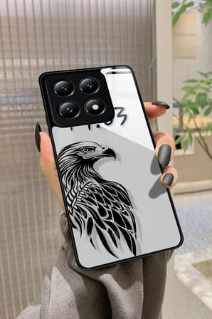 Xiaomi Mi 14T Uyumlu Karakartal Tasarımlı Parlak Silikon Kılıf
