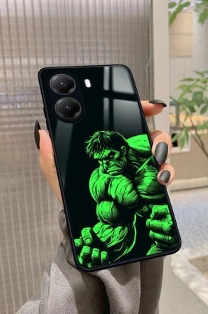 Xiaomi Poco X7 Pro Uyumlu Hulk Tasarımlı Parlak Silikon Kılıf