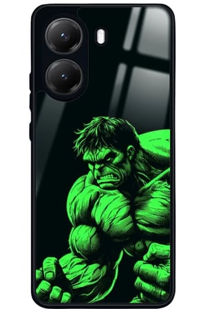 Xiaomi Poco X7 Pro Uyumlu Hulk Tasarımlı Parlak Silikon Kılıf