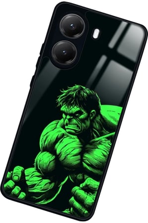 Xiaomi Poco X7 Pro Uyumlu Hulk Tasarımlı Parlak Silikon Kılıf