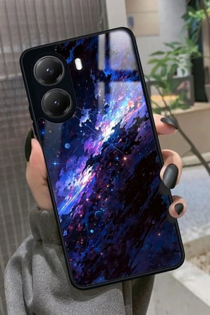 Xiaomi Poco X7 Pro Uyumlu Soyut Sanat Tasarımlı Parlak Silikon Kılıf