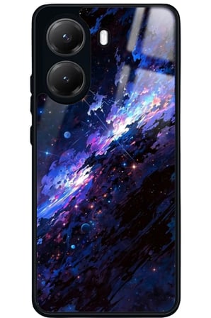 Xiaomi Poco X7 Pro Uyumlu Soyut Sanat Tasarımlı Parlak Silikon Kılıf