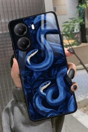 Xiaomi Poco X7 Pro Uyumlu Yılan Tasarımlı Parlak Silikon Kılıf